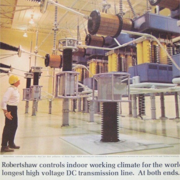 1971 Robertshaw High Voltage DC Transmission Line Indoor Climate Control Ad - Picture 2 of 2